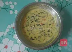 Illustration of how to make fungus and ham cake 4