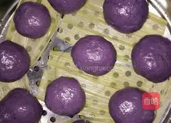 Illustration of how to make purple sweet potato buns 4