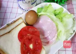 Illustration of how to make homemade sandwiches 1