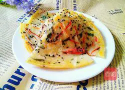 Illustration of how to make three-vegetable pancakes 8