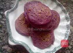 Milk-flavored multigrain purple sweet potato cake recipe 11