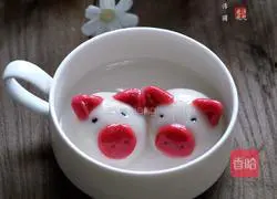  Illustration of how to make Little Pig Red Bean Paste Tangyuan 18
