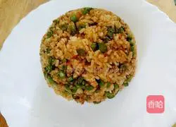 Illustration of how to make cowpea and soy sauce fried rice 9