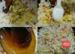 Illustration of how to make colorful fried rice 7
