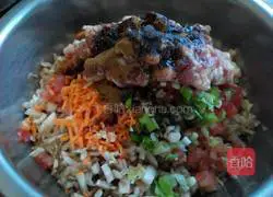 Illustration of how to make eggplant stuffed buns 5