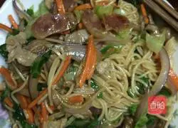 Illustration of how to make fried noodles 4