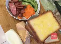 Illustration of how to make a sandwich 1