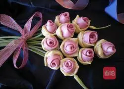 Illustration of how to make rose steamed buns 19