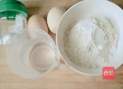 Illustration of how to make original egg pancakes 1