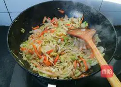 Illustration of how to make fried noodles 10