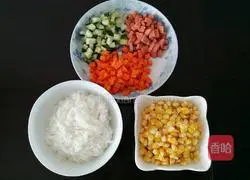 Golden Fried Rice Recipe Illustration 1