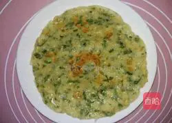 Illustration of how to make mint egg pancake 11