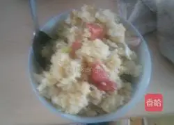 Illustration of how to make egg fried rice 5