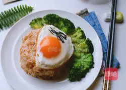 Korean Spicy Cabbage Fried Rice Recipe Illustration 9