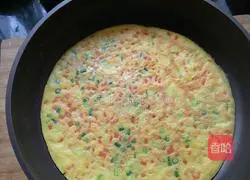 Illustration of how to make three-color egg cake 2