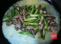 Asparagus Tenderloin Egg Pancake Recipe Illustration 8