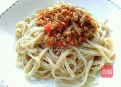 Illustration of how to make tomato minced meat noodles 13