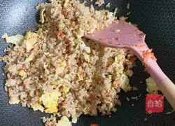 Baby complementary food for one week: Recipe of fried rice with minced beef and eggs 10