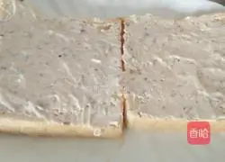 Illustration of how to make meat floss sandwich 2