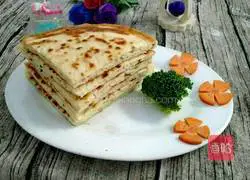 Illustration of how to make scallion pancakes 18