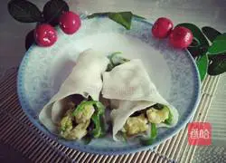 Illustration of how to make water burritos 13