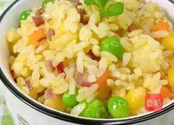 Illustration of how to make golden foie gras fried rice 11