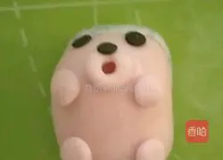 Illustration of how to make cute little hedgehog glutinous rice balls 7