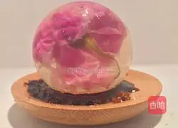 Illustration of how to make Japanese wagashi 