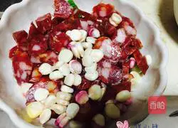 Cantonese style sausage braised rice recipe 1