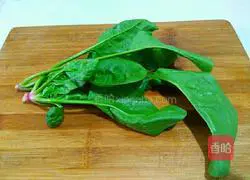 Spinach Egg Pancake Illustration of how to do it 2