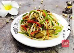 Illustration of how to make vegetarian fried noodles 12