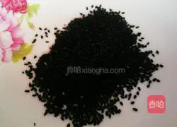 Illustration of how to make sesame pancakes with red bean paste 1