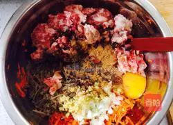 Illustration of how to make carrot and pork dumplings 4