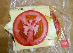 Illustration of how to make tomato sandwich 7