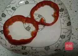 Illustration of how to make colorful pepper and egg pancakes 1