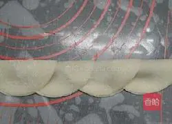 Illustration of how to make rose dumplings 4