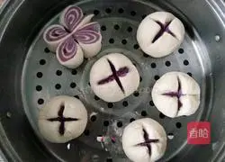 Purple Sweet Potato Butterfly Steamed Buns Recipe Illustration 11