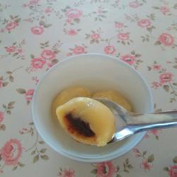 Cornmeal Rice Balls with Bean Paste Filling