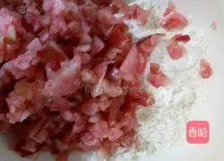 Illustration of how to make peach cake 4