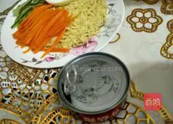 Illustration of making noodles with mushroom sauce 7