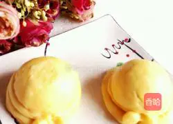 Illustration of how to make straw hat pumpkin steamed buns 12