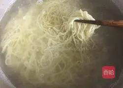 Illustration of how to make cold noodles 4