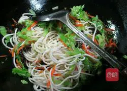 Soy Sauce Vegetarian Fried Noodles Recipe Illustration 4