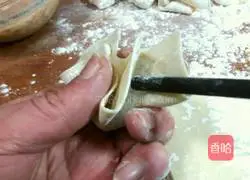 Illustration of how to make Shanghai seafood and shrimp wontons 9