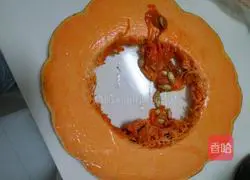 Illustration of how to make pumpkin milk and egg pancakes 1