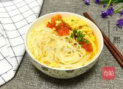 Illustration of how to make tomato and egg noodles 11