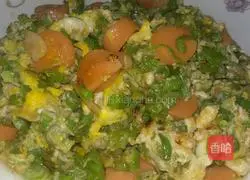 Illustration of how to make noodles with beans and eggs 6