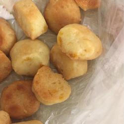 Orange diced cheese pancakes (Holland) quick version