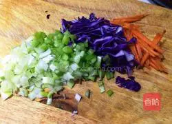 Illustration of how to make squid fried rice 2