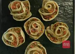 Illustration of how to make rose dumplings 11